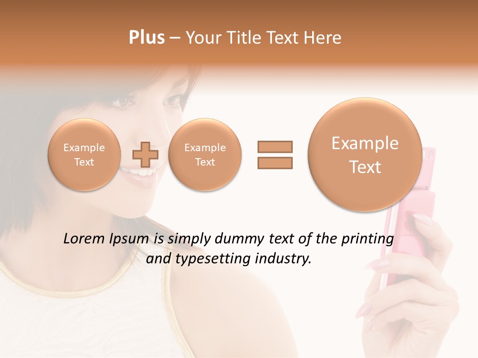 Sms Chatting Pink PowerPoint Template