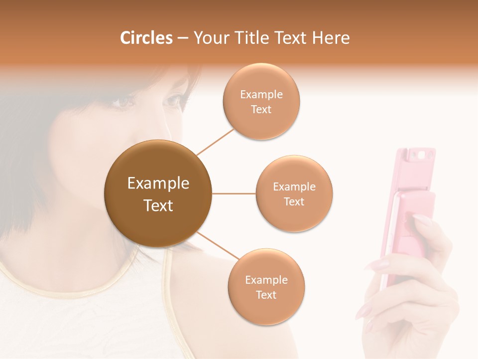 Sms Chatting Pink PowerPoint Template