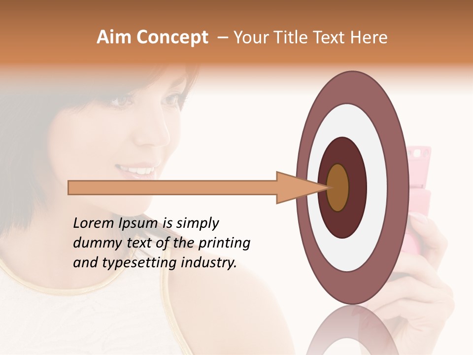 Sms Chatting Pink PowerPoint Template