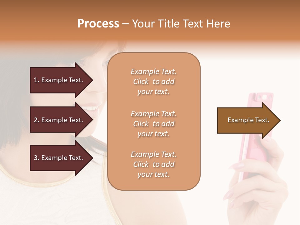 Sms Chatting Pink PowerPoint Template