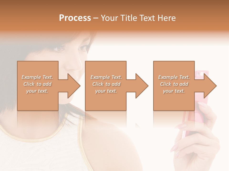 Sms Chatting Pink PowerPoint Template
