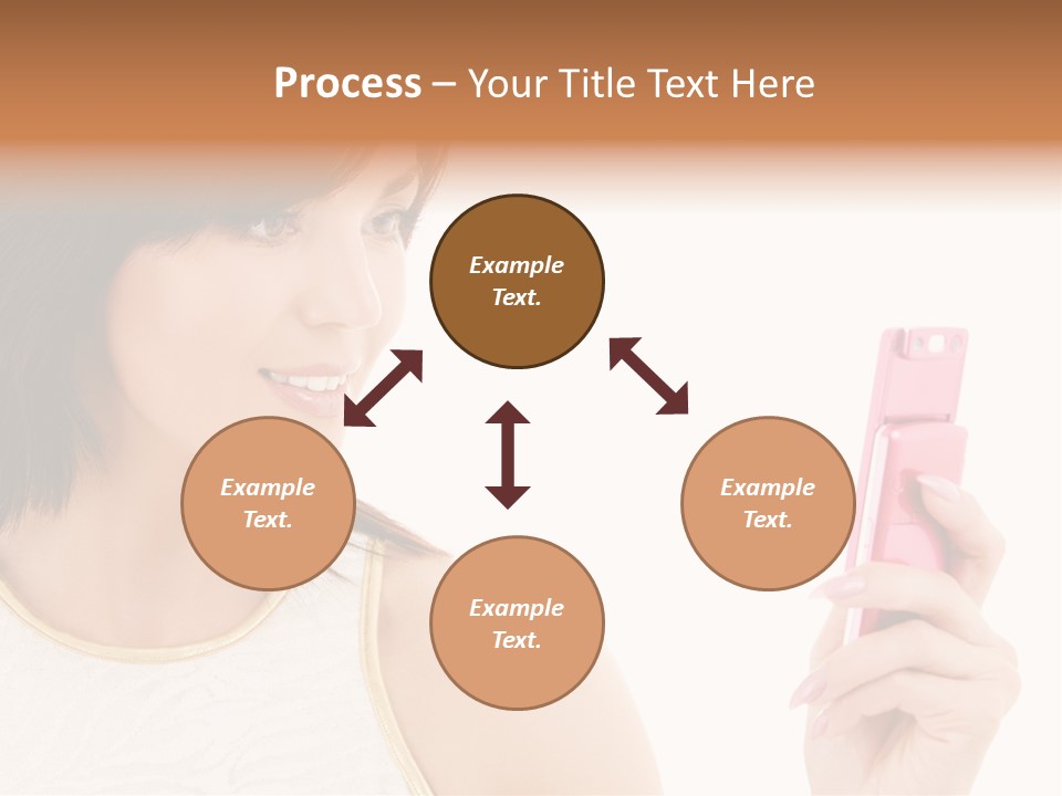 Sms Chatting Pink PowerPoint Template
