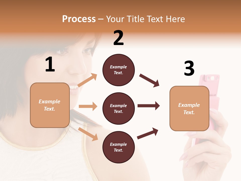Sms Chatting Pink PowerPoint Template
