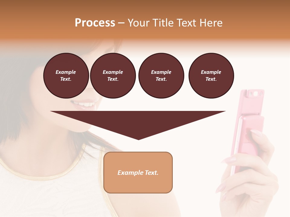 Sms Chatting Pink PowerPoint Template