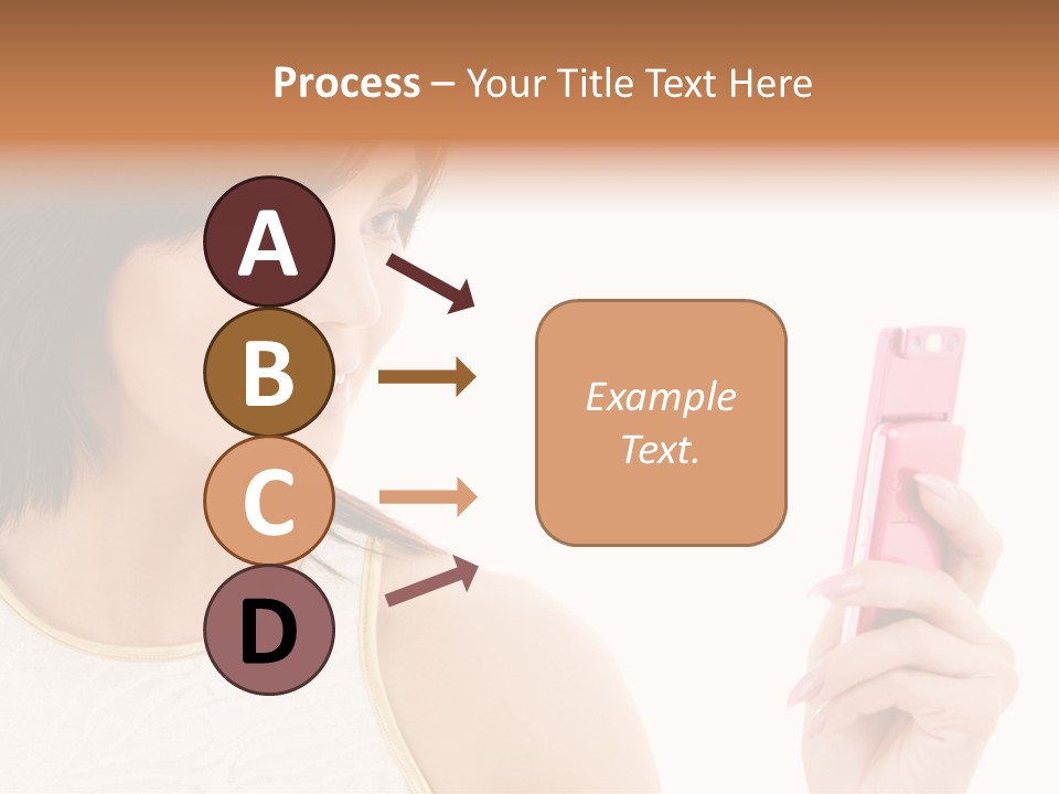 Sms Chatting Pink PowerPoint Template