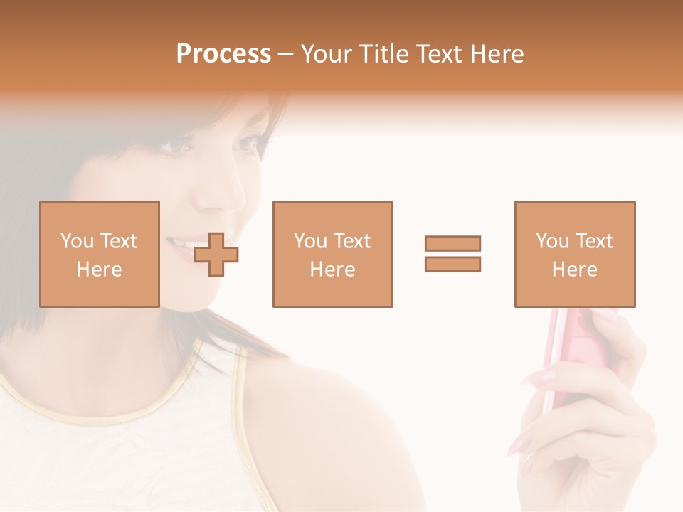 Sms Chatting Pink PowerPoint Template