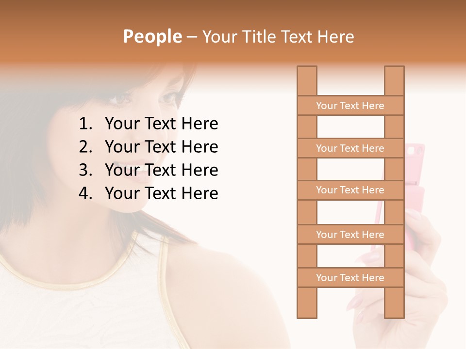 Sms Chatting Pink PowerPoint Template