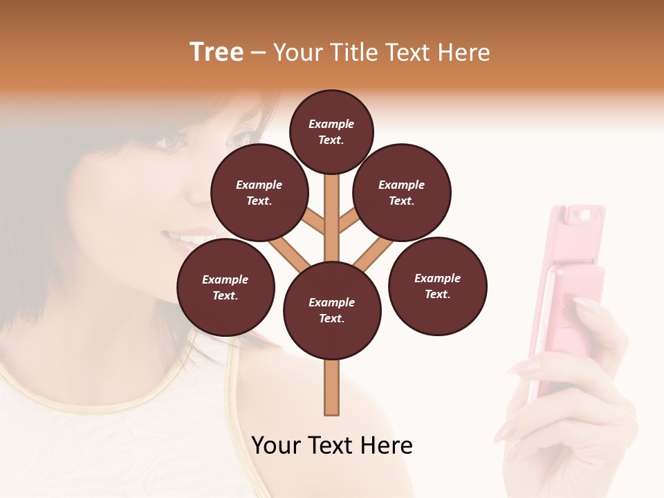 Sms Chatting Pink PowerPoint Template