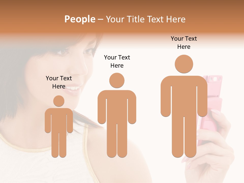 Sms Chatting Pink PowerPoint Template