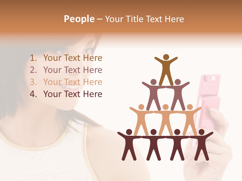 Sms Chatting Pink PowerPoint Template