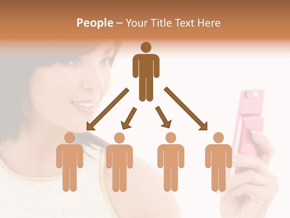 Sms Chatting Pink PowerPoint Template