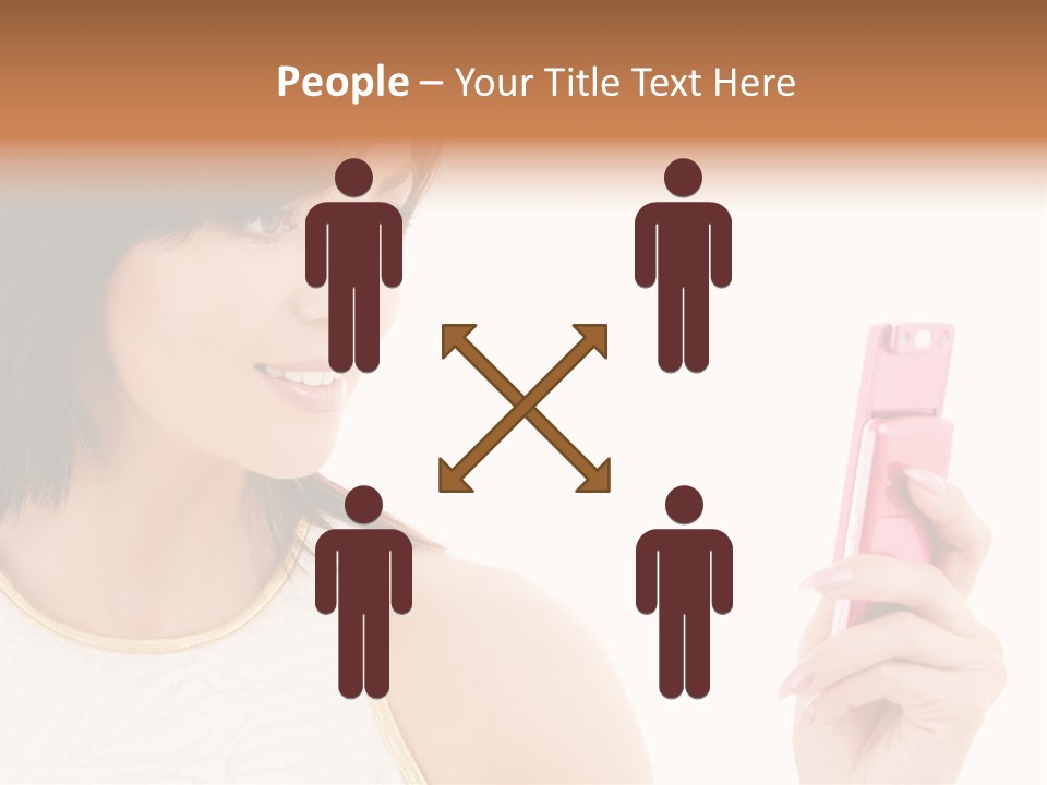 Sms Chatting Pink PowerPoint Template
