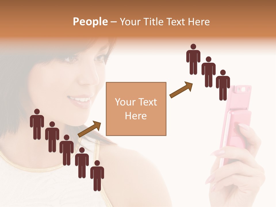 Sms Chatting Pink PowerPoint Template