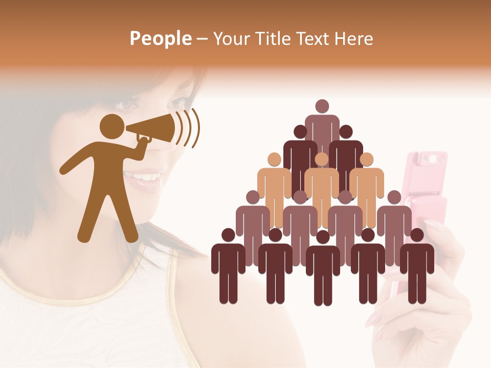 Sms Chatting Pink PowerPoint Template