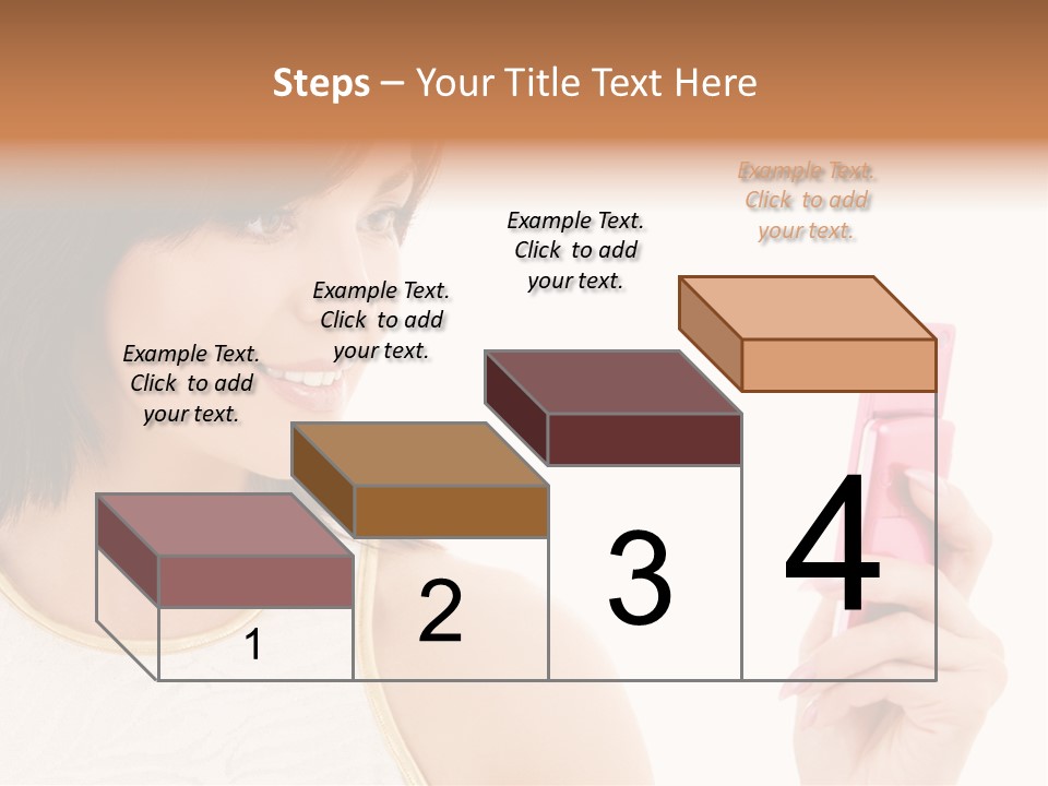 Sms Chatting Pink PowerPoint Template