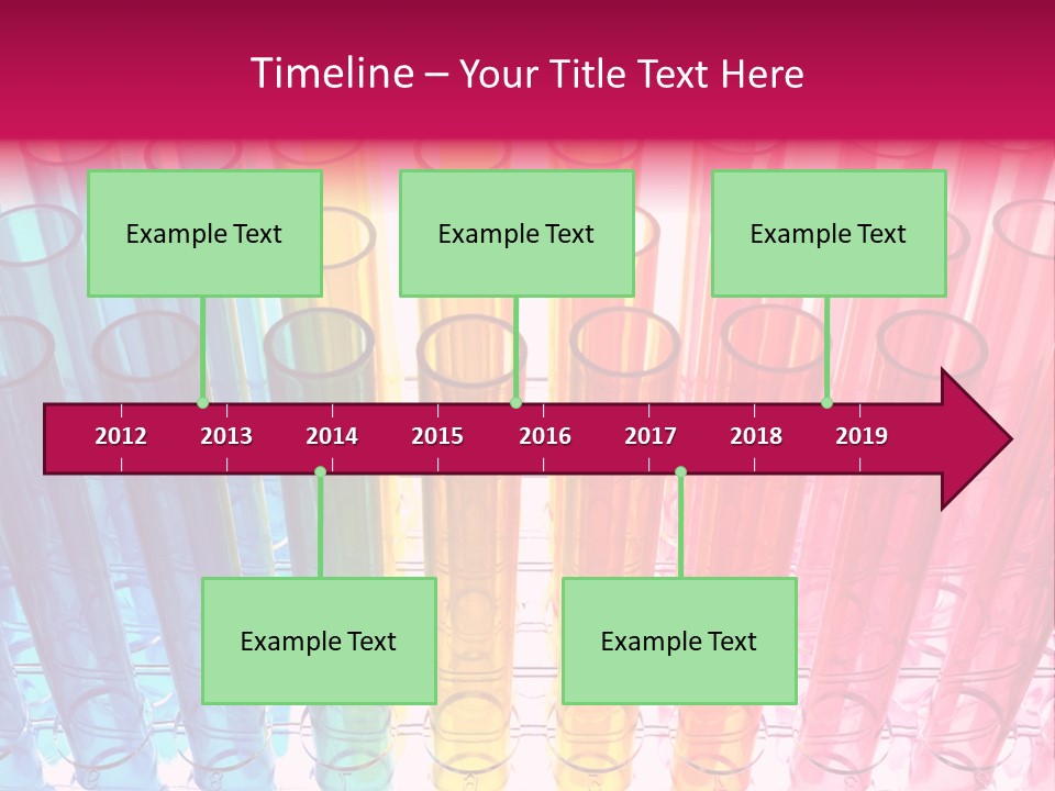 A Group Of Colored Pens With A Pink Background PowerPoint Template