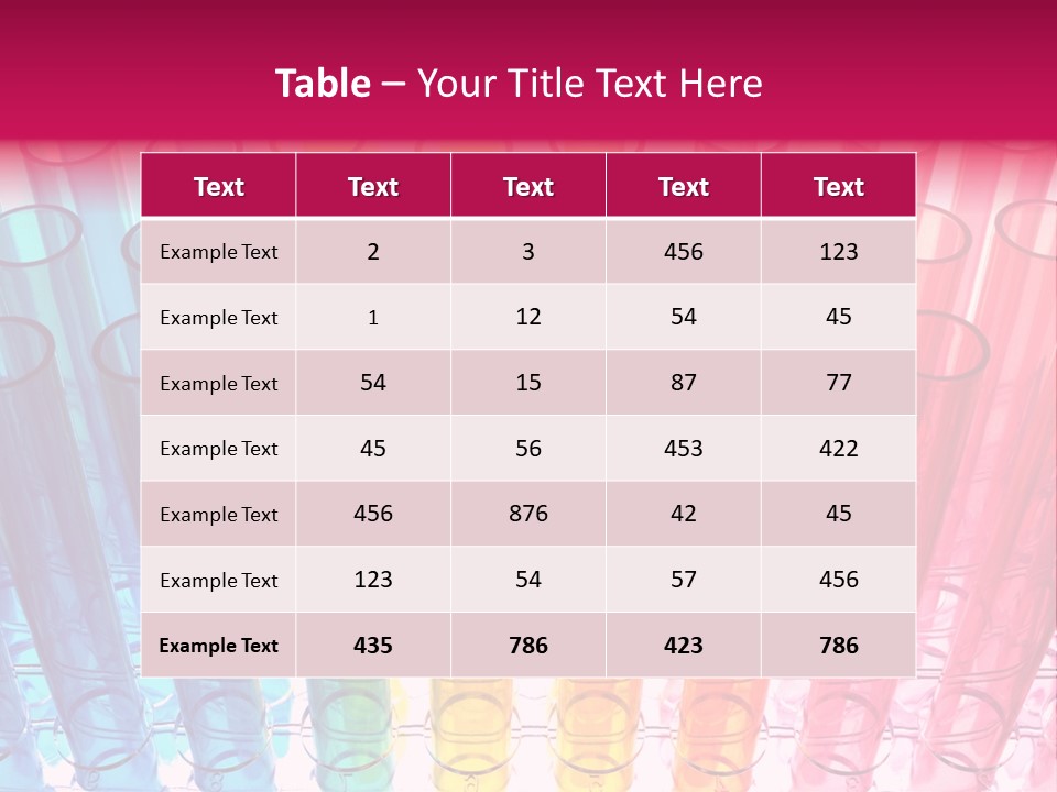 A Group Of Colored Pens With A Pink Background PowerPoint Template