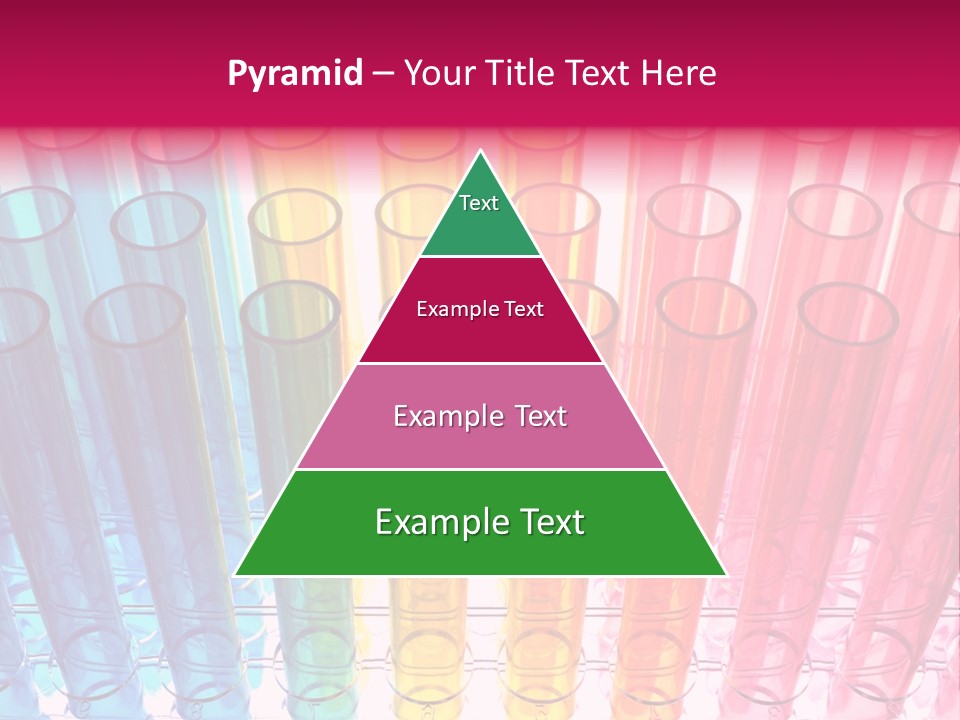 A Group Of Colored Pens With A Pink Background PowerPoint Template