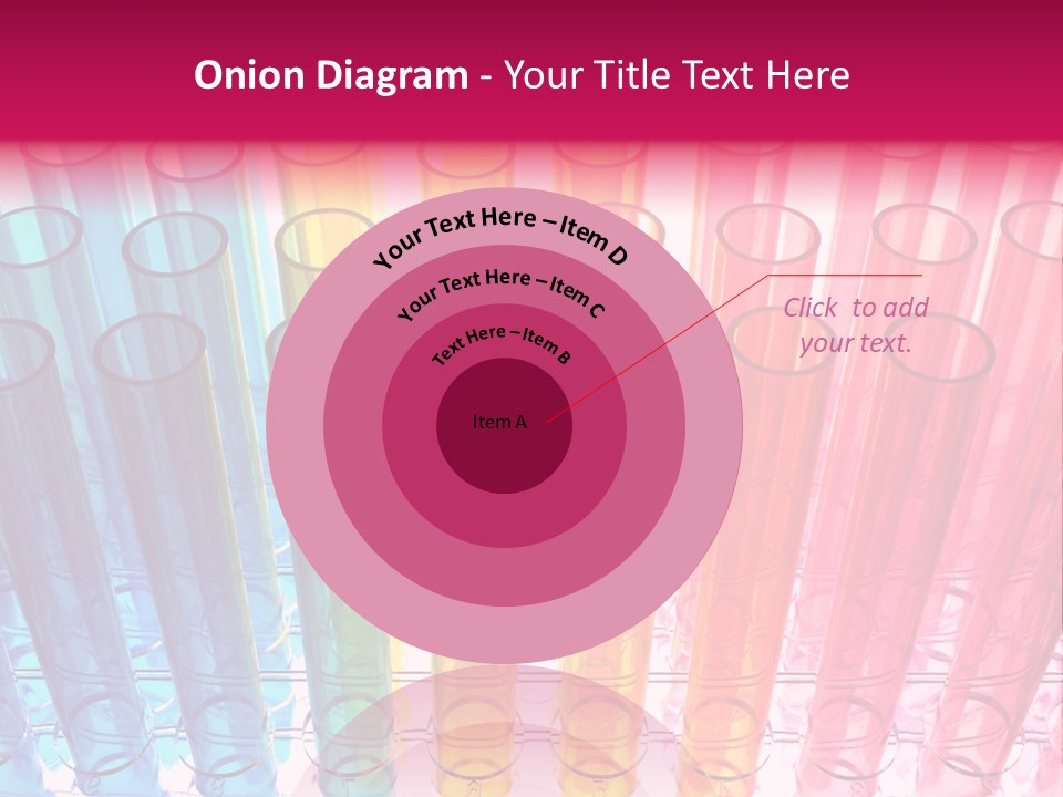A Group Of Colored Pens With A Pink Background PowerPoint Template