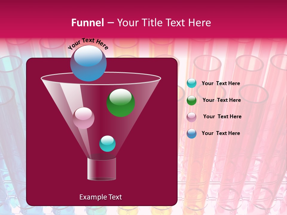 A Group Of Colored Pens With A Pink Background PowerPoint Template