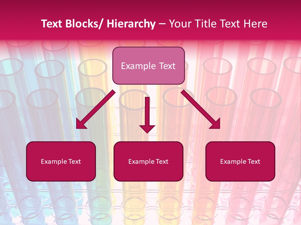 A Group Of Colored Pens With A Pink Background PowerPoint Template