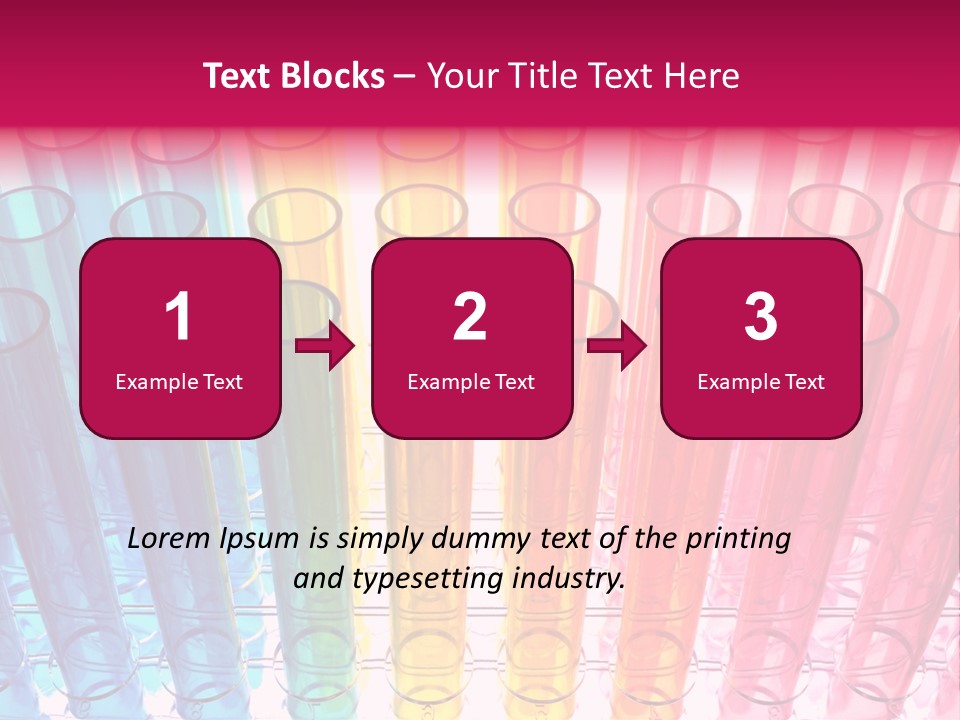 A Group Of Colored Pens With A Pink Background PowerPoint Template