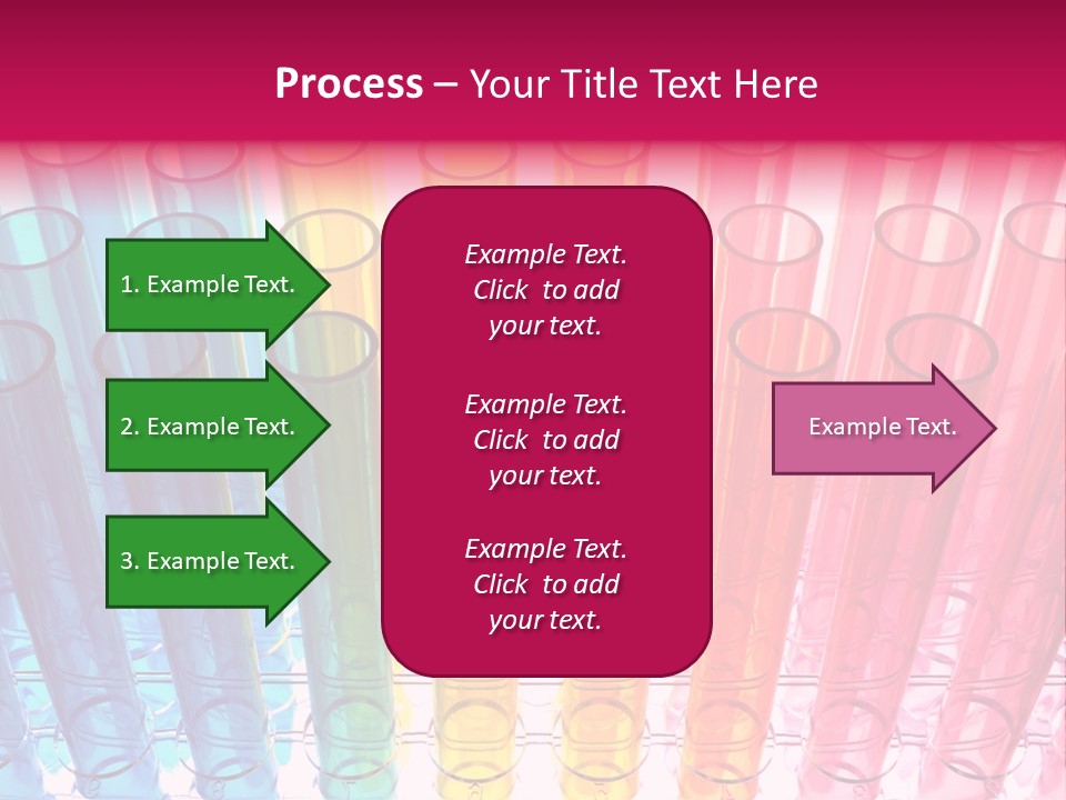 A Group Of Colored Pens With A Pink Background PowerPoint Template