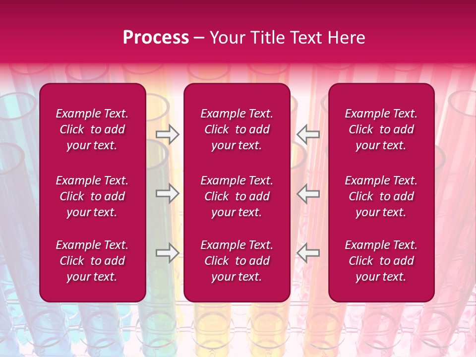 A Group Of Colored Pens With A Pink Background PowerPoint Template