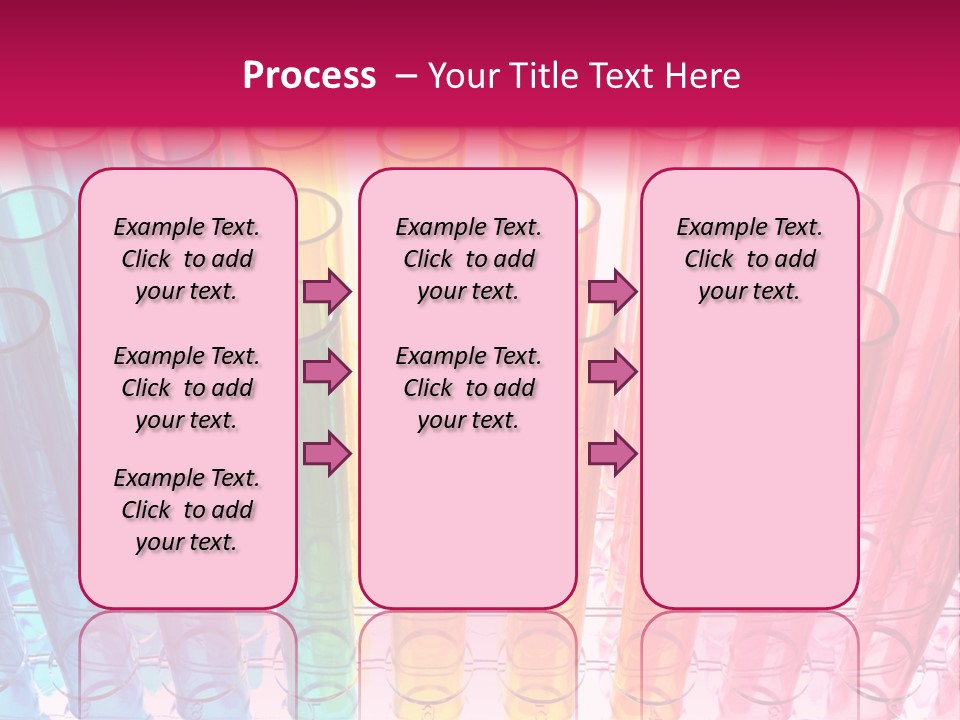 A Group Of Colored Pens With A Pink Background PowerPoint Template