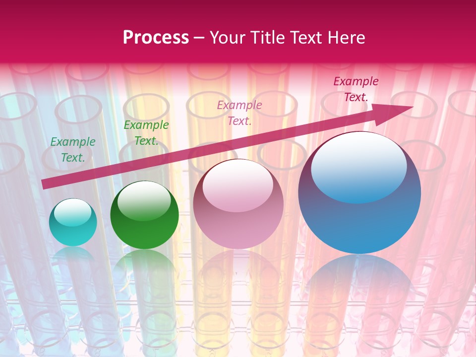 A Group Of Colored Pens With A Pink Background PowerPoint Template