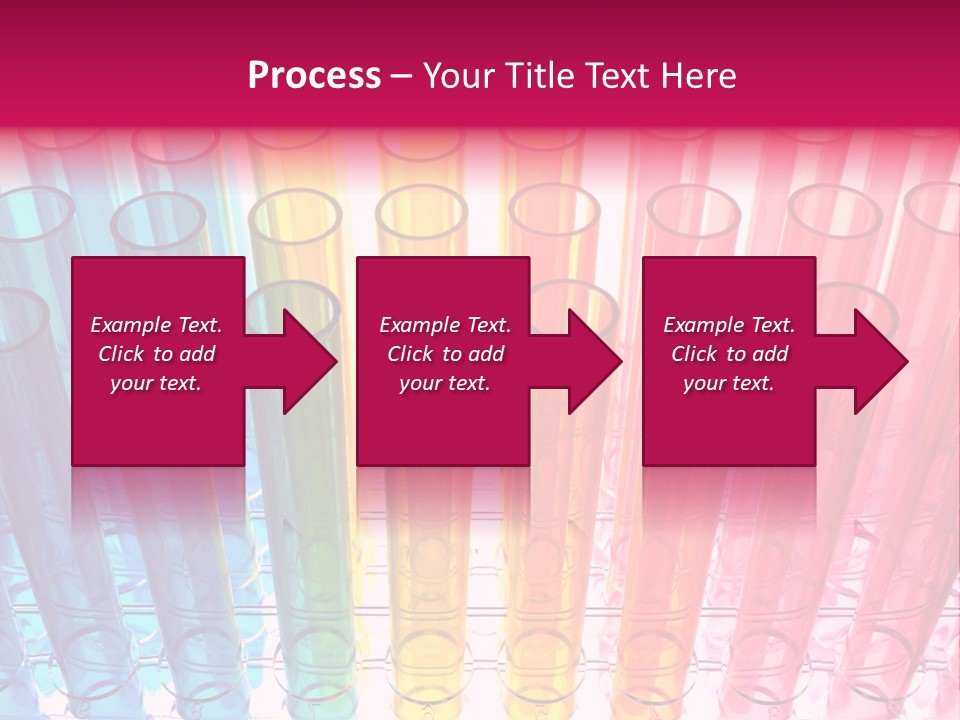 A Group Of Colored Pens With A Pink Background PowerPoint Template