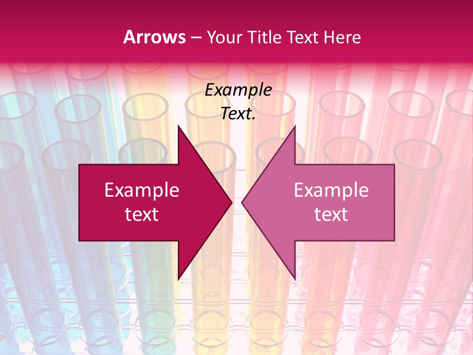 A Group Of Colored Pens With A Pink Background PowerPoint Template