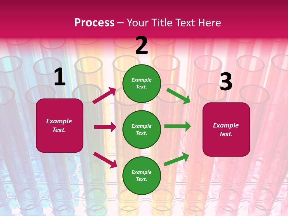A Group Of Colored Pens With A Pink Background PowerPoint Template
