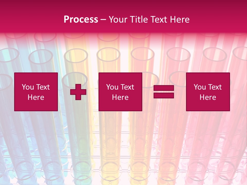 A Group Of Colored Pens With A Pink Background PowerPoint Template
