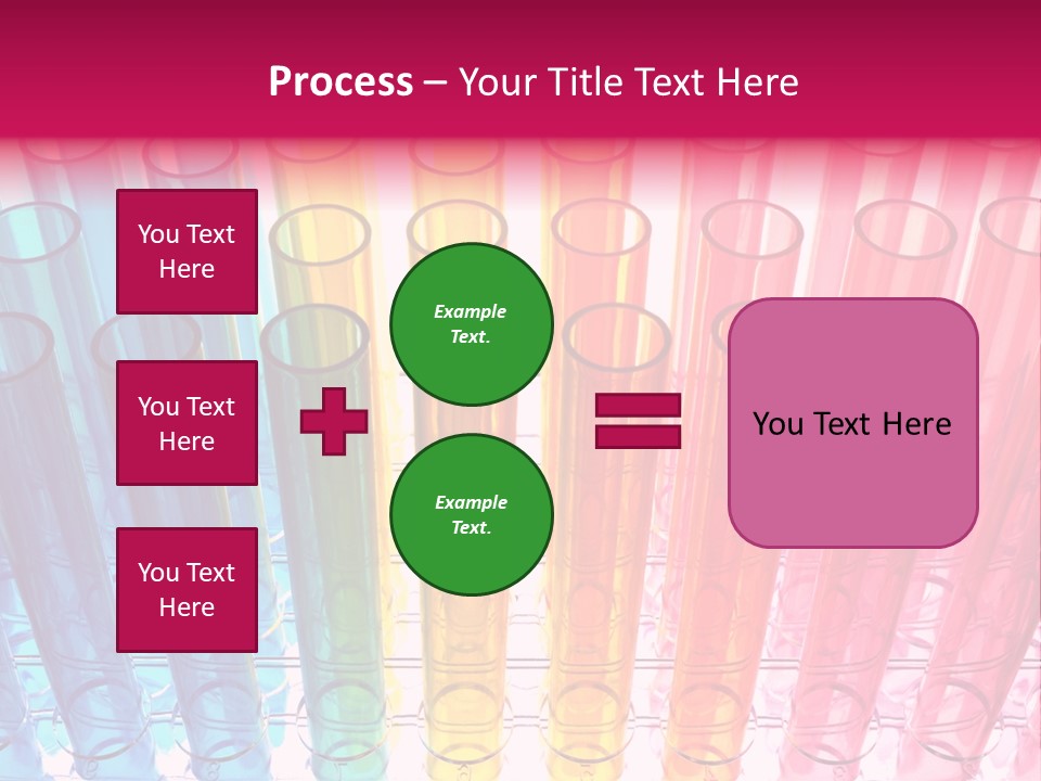A Group Of Colored Pens With A Pink Background PowerPoint Template