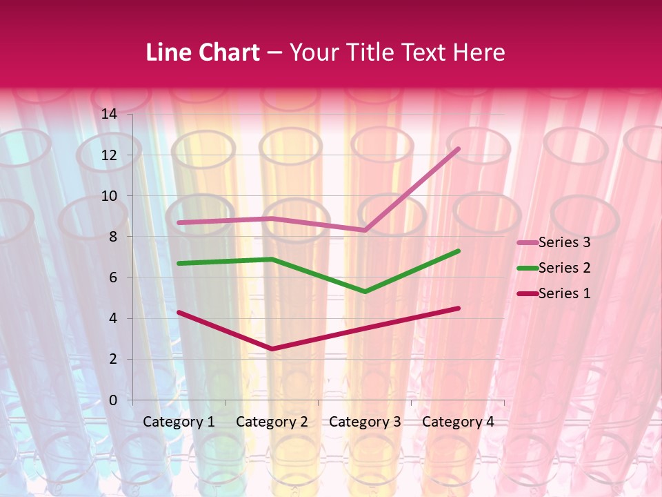 A Group Of Colored Pens With A Pink Background PowerPoint Template
