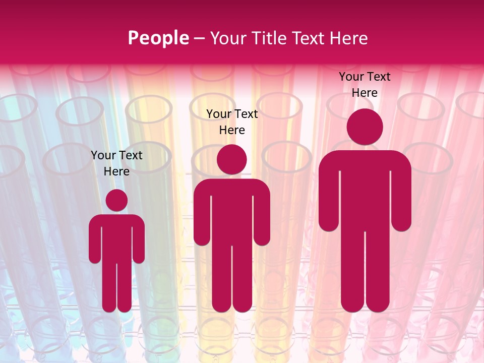 A Group Of Colored Pens With A Pink Background PowerPoint Template