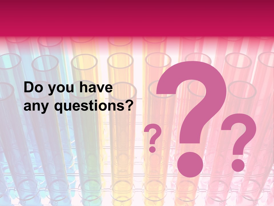 A Group Of Colored Pens With A Pink Background PowerPoint Template