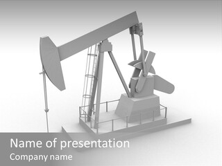 Pumpjack Natural Pump PowerPoint Template