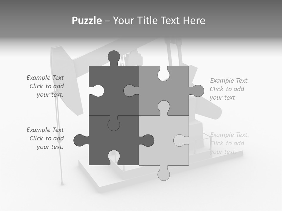 Pumpjack Natural Pump PowerPoint Template