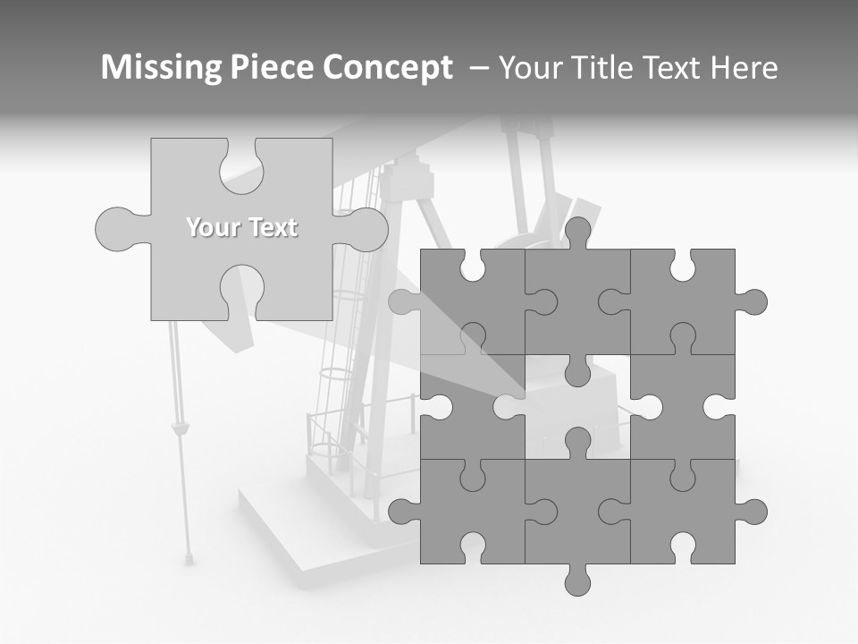 Pumpjack Natural Pump PowerPoint Template