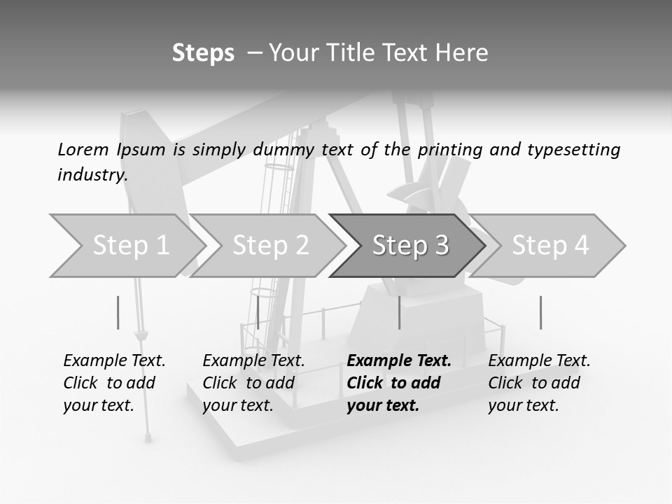 Pumpjack Natural Pump PowerPoint Template