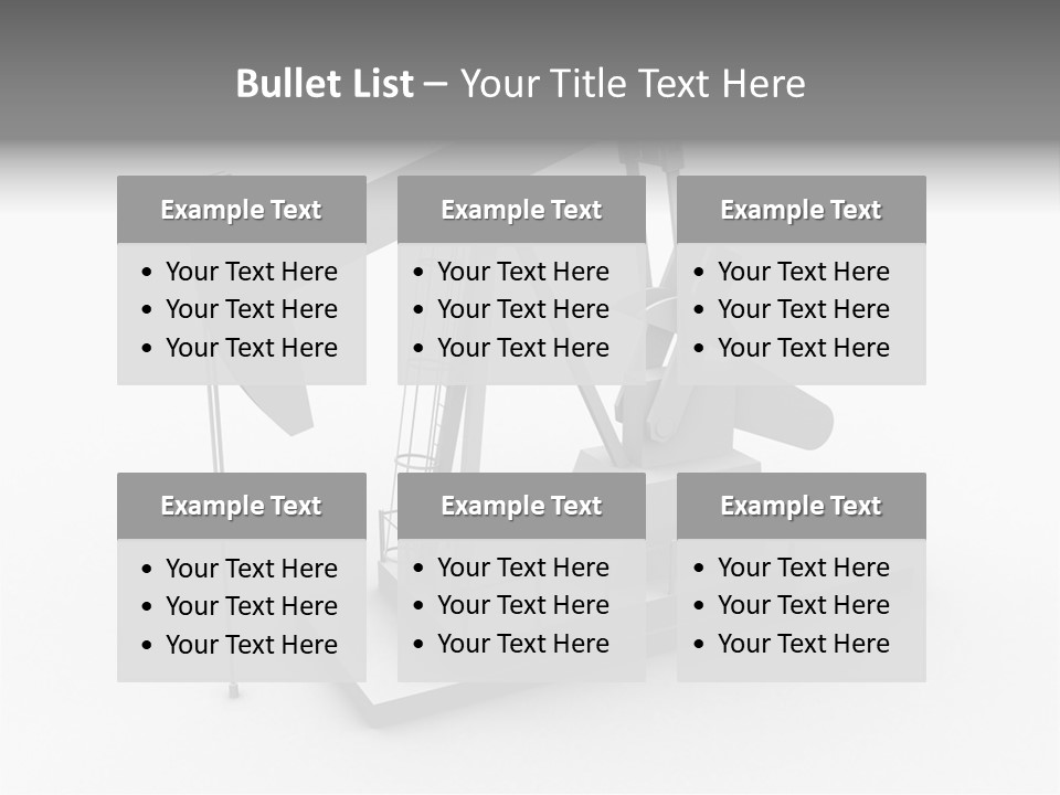 Pumpjack Natural Pump PowerPoint Template