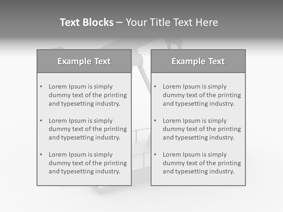 Pumpjack Natural Pump PowerPoint Template