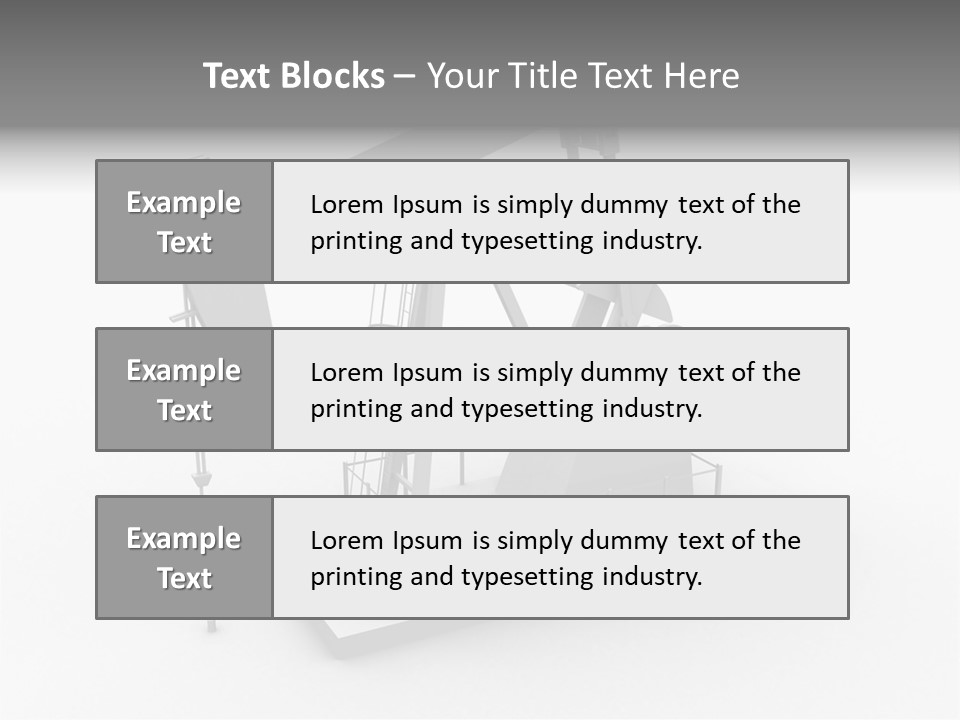 Pumpjack Natural Pump PowerPoint Template