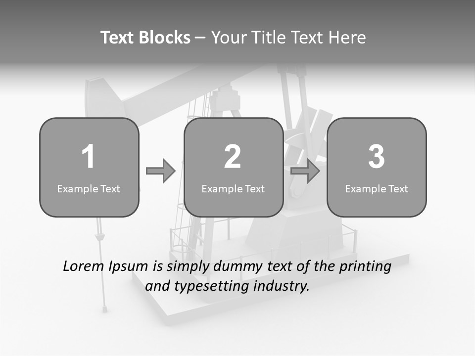 Pumpjack Natural Pump PowerPoint Template