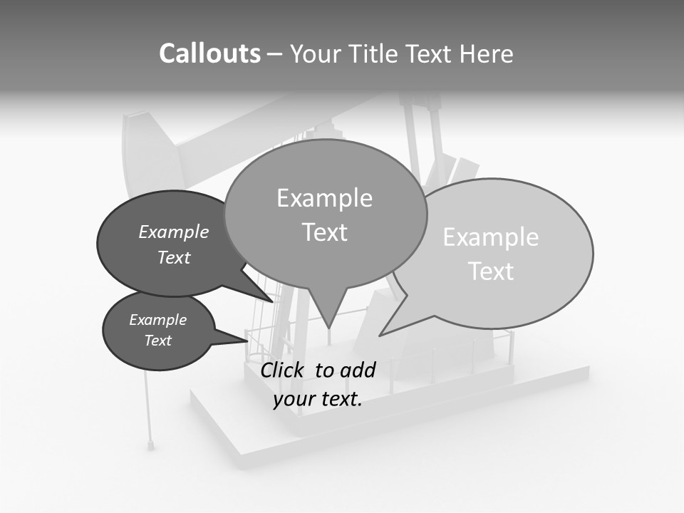 Pumpjack Natural Pump PowerPoint Template
