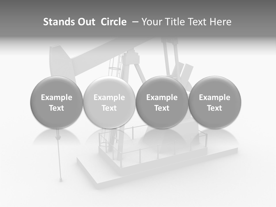 Pumpjack Natural Pump PowerPoint Template