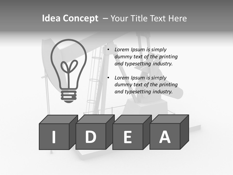 Pumpjack Natural Pump PowerPoint Template