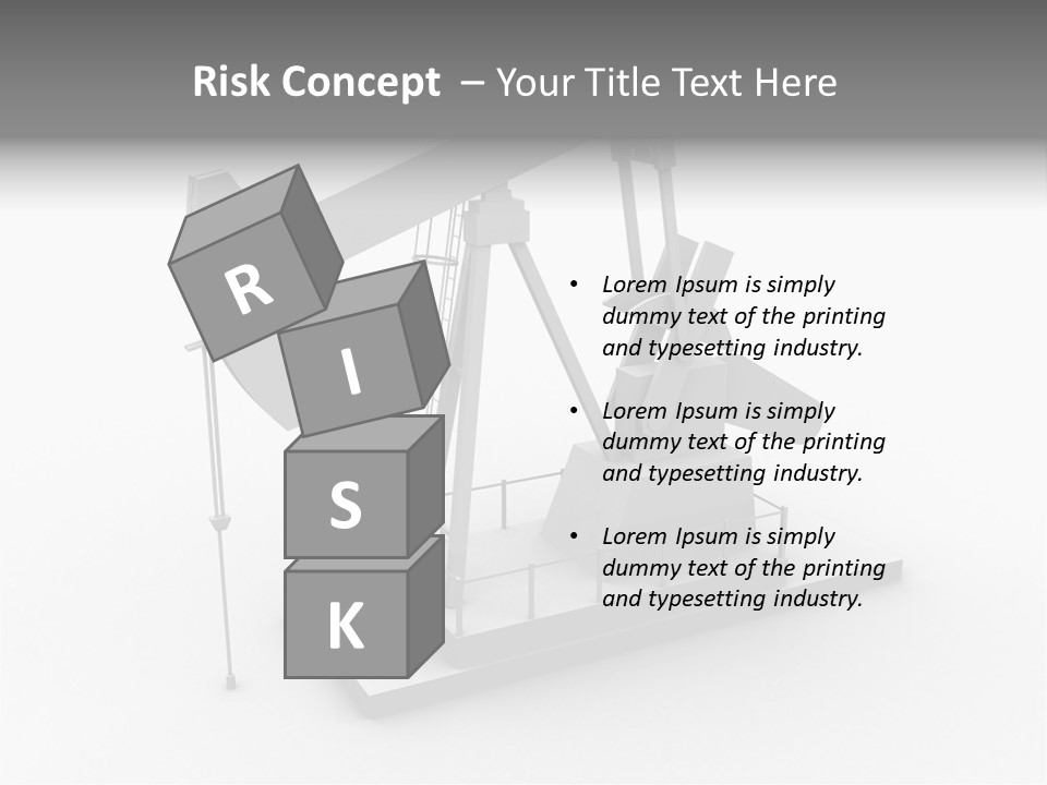 Pumpjack Natural Pump PowerPoint Template